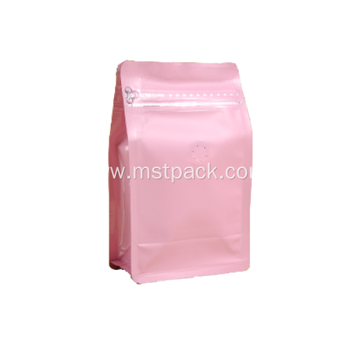 Flat Bottom Coffee Bags with Hidden Zipper